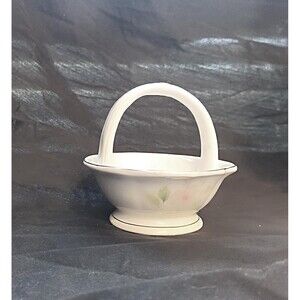 Ashleydale Ceramic Floral Basket with Handle England
